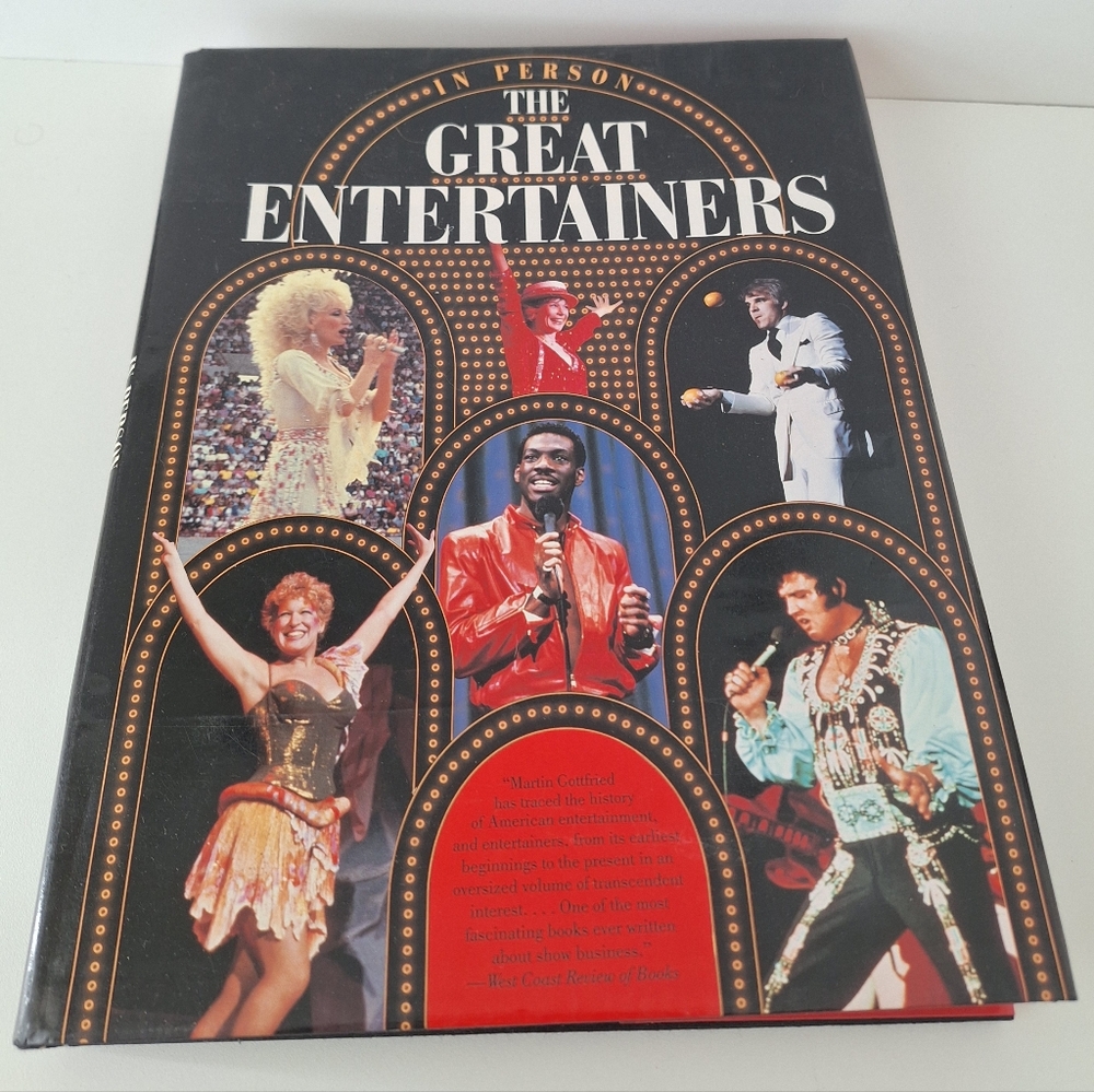 In Person The Great Entertainers By Martin Gottfried Hardcover Coffee Table Book